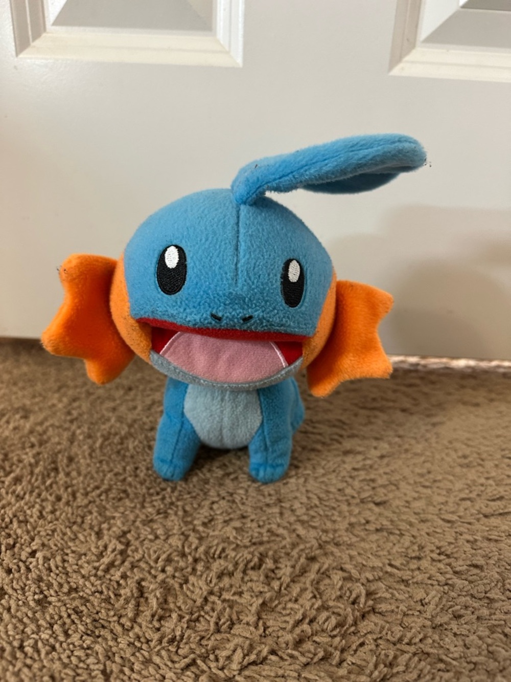 Mudkip Pokemon Plush TOMY Open Mouth Stuffed Animal Nintendo Blue 2015